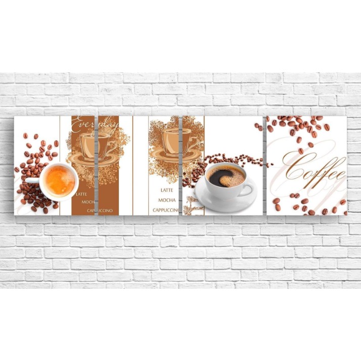 Pictură ArtDesign Two cups of coffee 200x60cm (E-10258)