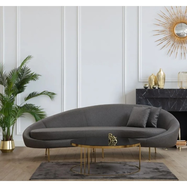 Canapea Trendy Eses Dark Grey R 120x85x255cm GTR003257