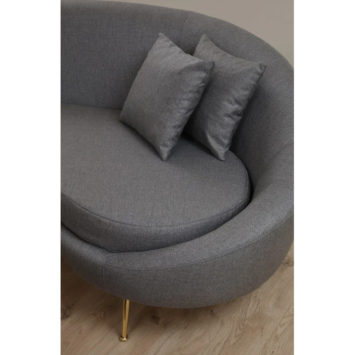 Canapea Trendy Eses Dark Grey R 120x85x255cm GTR003257
