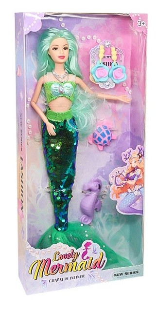 Кукла New World Lovely Mermaid 35cm Green (DXF2910)