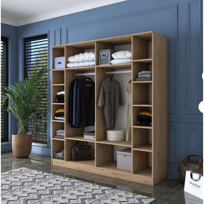 Шкаф Trendy BA114 2274 Walnut/White 180x190x47cm GTR001845