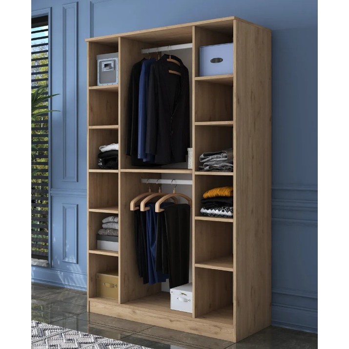 Шкаф Trendy BA116 2247 Walnut/White 120x190x47cm GTR001840