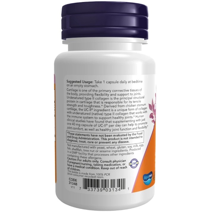 Защита суставов NOW UC-II Type II Collagen 120cap