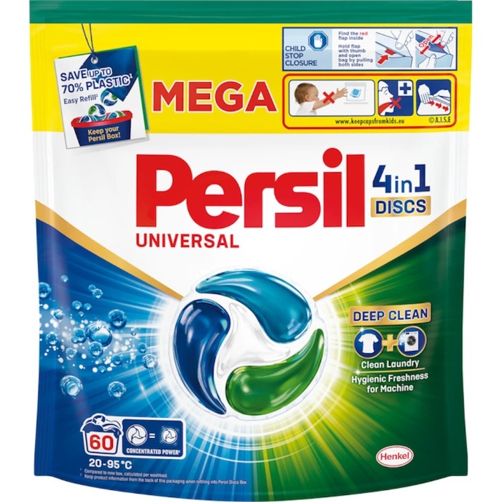 Капсулы для стирки Persil 4in1 Deep Clean Universal 60 discs