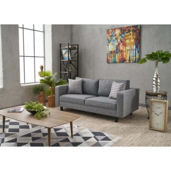 Диван Trendy Kale Linen Grey 180x91x83cm GTR003167