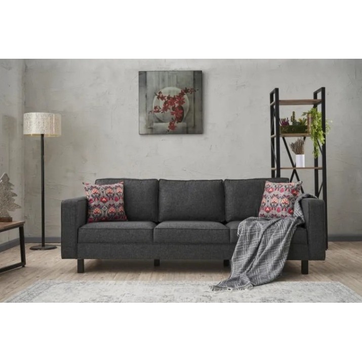 Canapea Trendy Kale Linen Anthracit 222x91x83cm GTR003274