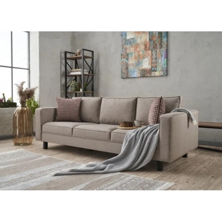 Диван Trendy Kale Linen Cream 222x91x83cm GTR003275