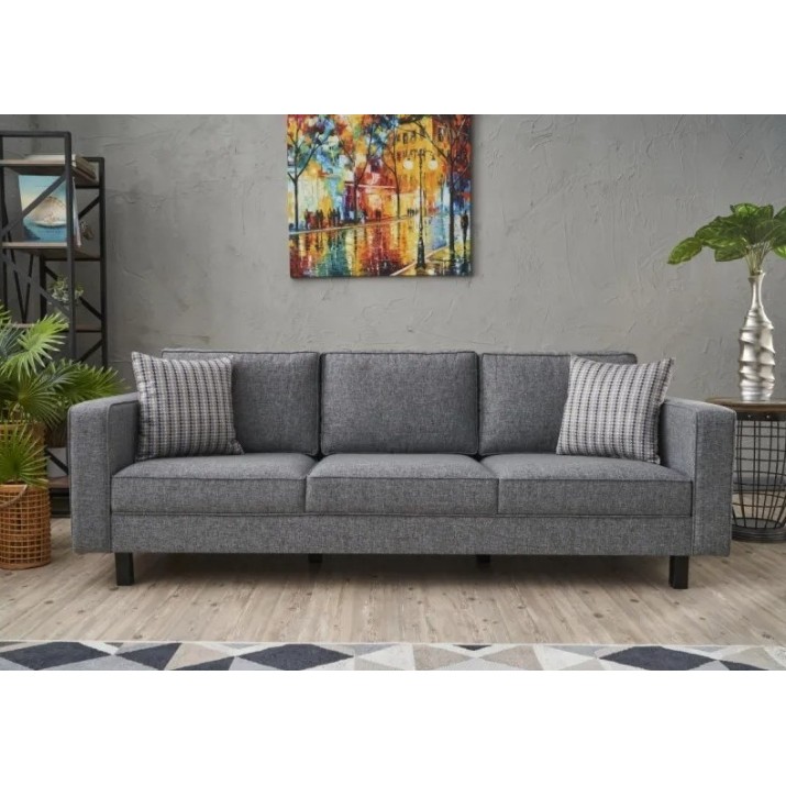 Диван Trendy Kale Linen Grey 222x91x83cm GTR003276