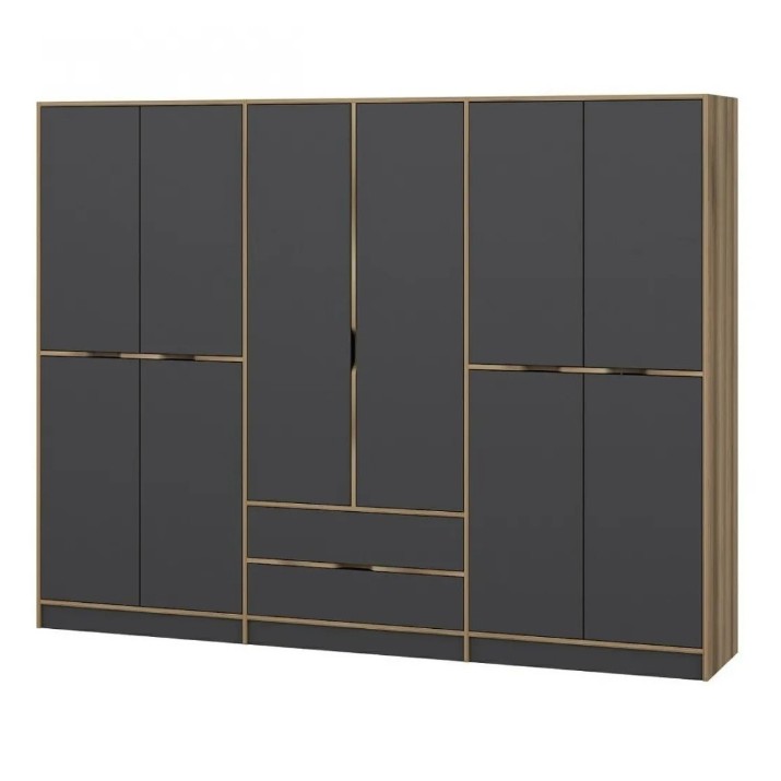Dulap Trendy Elina 7200 Dore/Anthracit 277x208x52cm GTR004187