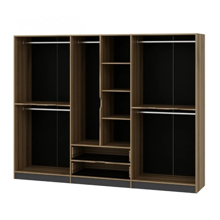 Шкаф Trendy Elina 7200 Dore/Anthracit 277x208x52cm GTR004187