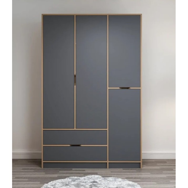 Шкаф Trendy Elina 8163 Dore/Anthracit 140x208x52cm GTR004190