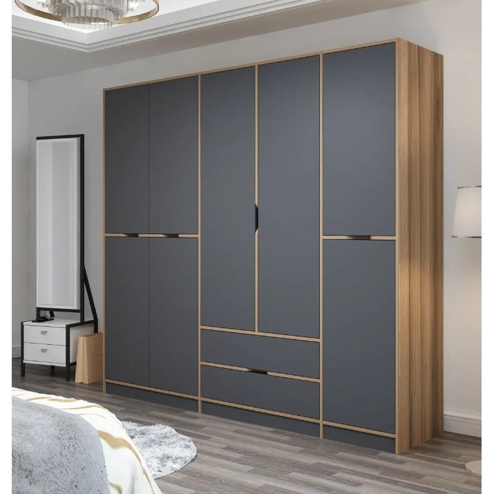 Шкаф Trendy Elina 8164 Dore/Anthracit 232x208x52cm GTR004191