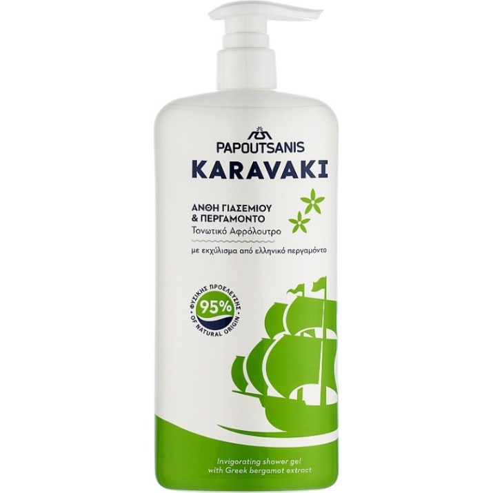 Gel de duș Papoutsanis Karavaki Jasmine & Bergamot 750ml (6774112)