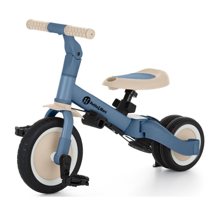 Bicicletă copii Petite&Mars Turbo Ocean Blue 5in1 (613830)