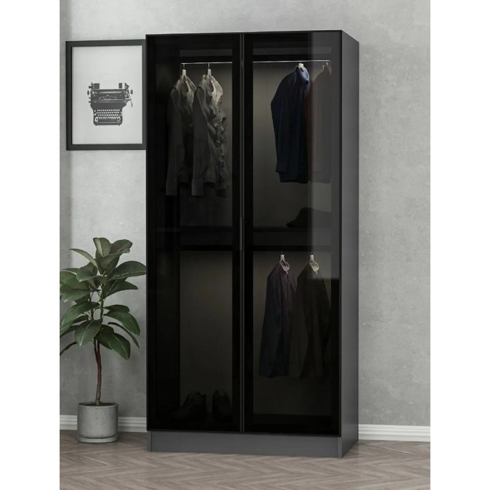 Dulap Trendy Kale 210 Anthracit/Black 90x210x52cm GTR004831