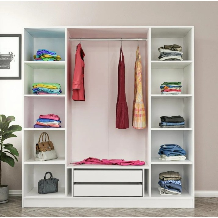 Шкаф Trendy Kale Mebran 8391 White 180x190x52cm GTR001820