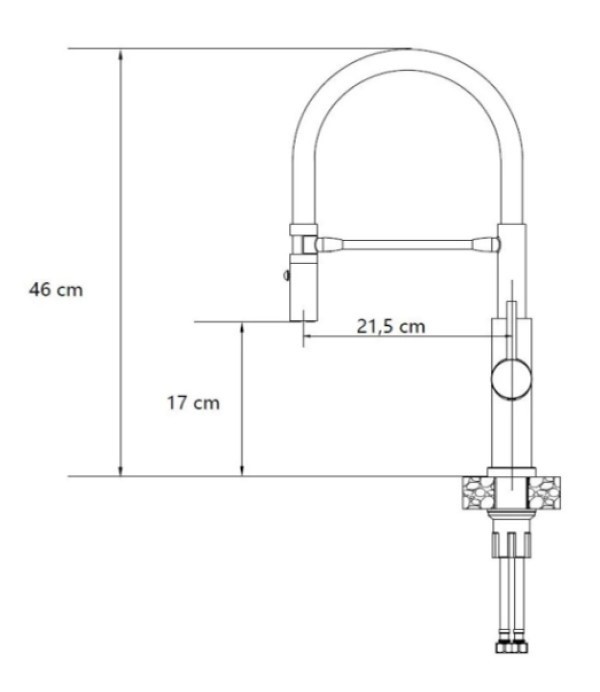 Смеситель для кухни Quadron Andy 3623523_BLM