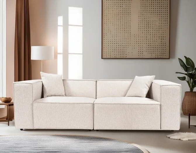 Canapea Trendy Lora Light Brown 108x220x65cm GTR003177