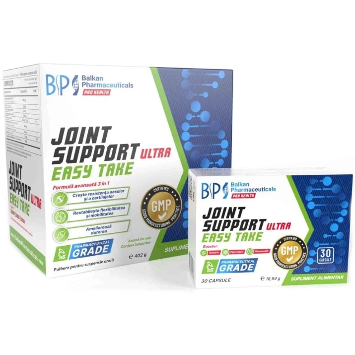 Protecție de articulație Balkan Pharmaceuticals Joint Support Ultra 30pcs + 30caps
