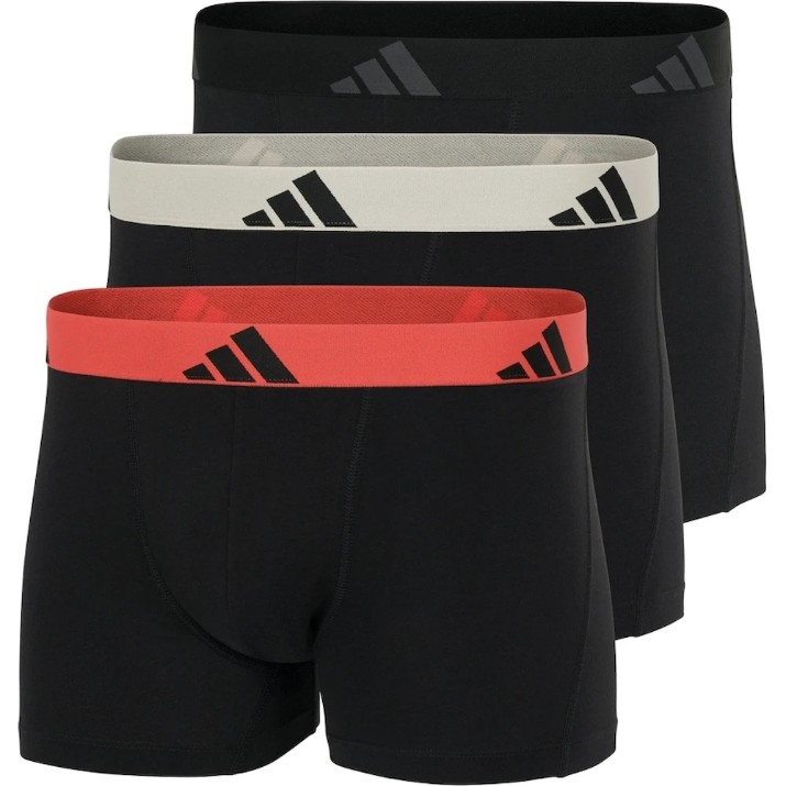 Мужские трусы Adidas Afc - 3Pk Trunk Black/Coral/Wonder Alumina, s.XL