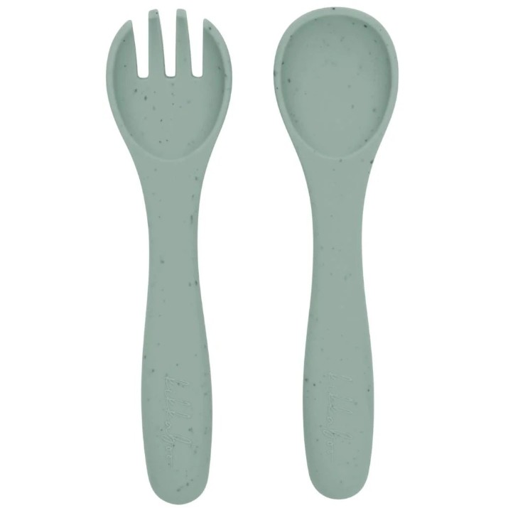 Набор вилочка и ложечка Kikka Boo Platinum Silicone Sage (31302050014)