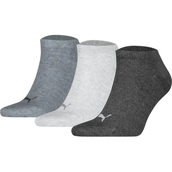 Ciorapi pentru bărbați Puma Unisex Sneaker Plain 3P Anthracil Mel Grey, s.39-42