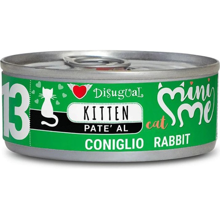 Влажный корм для кошек Disugual Mini Me N13 Kitten Rabbit 12x85g