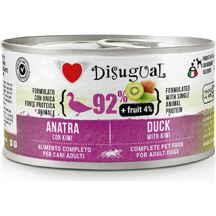 Влажный корм для собак Disugual Adult with Duck & Kiwi 12x150g