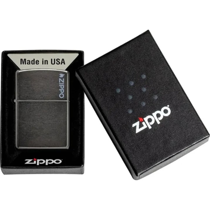 Brichetă Zippo 28378ZL 28378 Classic Grey Zippo Logo