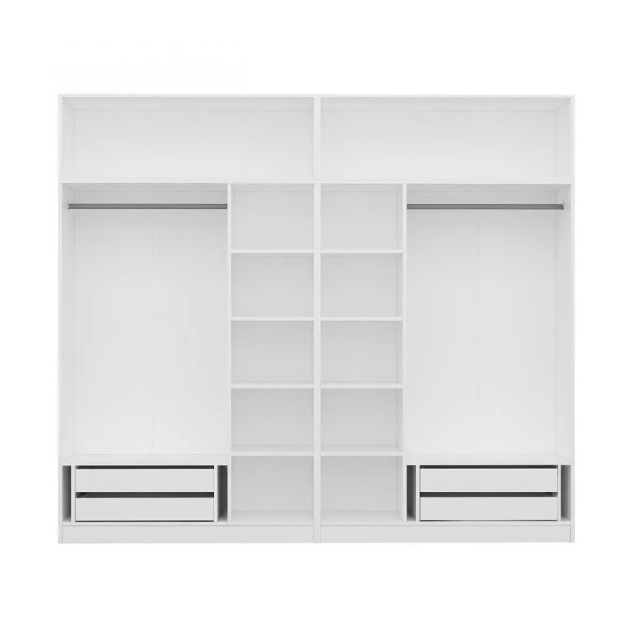 Шкаф Trendy Kale 3087 White 270x235x52cm GTR004248