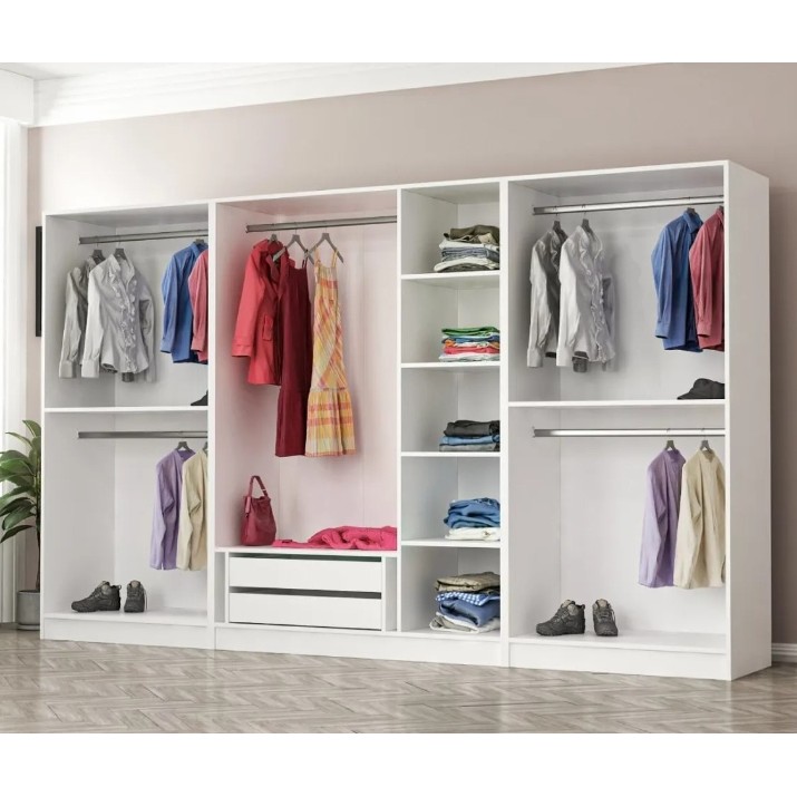 Шкаф Trendy Kale 3808 White 315x210x52cm GTR004296