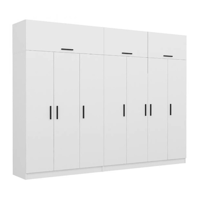 Шкаф Trendy Kale 3934 White 315x255x52cm GTR004336