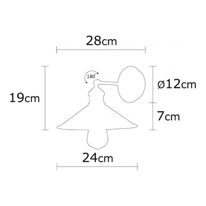 Candelabru de perete Trendy Berceste N-664 Bronze 24x20x24cm GTR002126