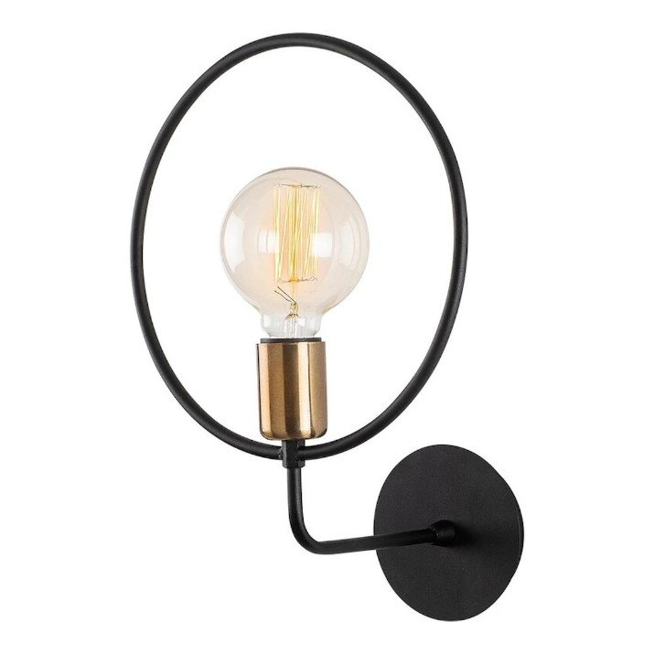 Candelabru de perete Trendy Cercul 3260 Black/Gold 26x38x19cm GTR002349