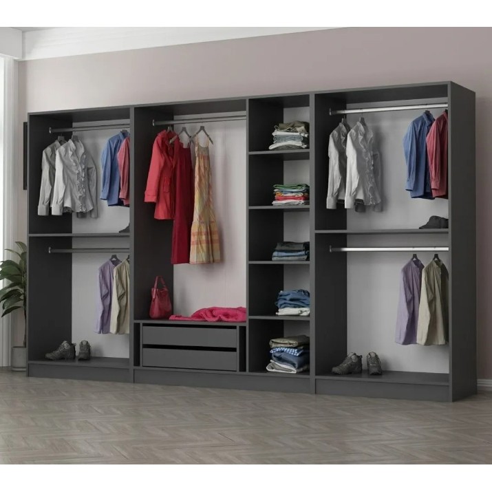 Шкаф Trendy Kale 4978 Anthracit 315x190x52cm GTR004424