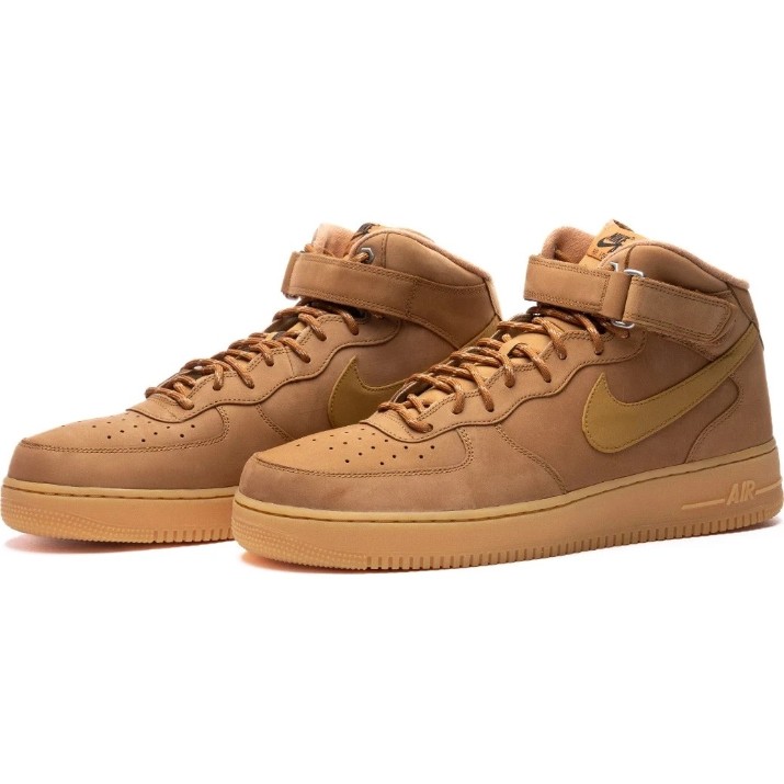 Кеды мужские Nike Air Force 1 07 Wb Flax/Gum Light Brown/Black/Wheat, s.40.5