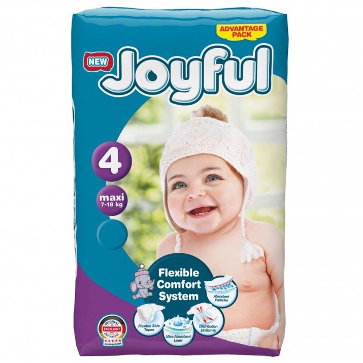 Подгузники Joyful Maxi 4/48pcs