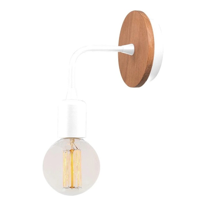 Candelabru de perete Trendy Dartini MR-736 White/Oak 10x13x10cm GTR002116