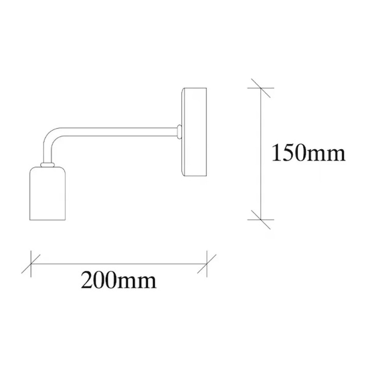 Бра Trendy Denge 3434 Black 20x15x8cm GTR002270