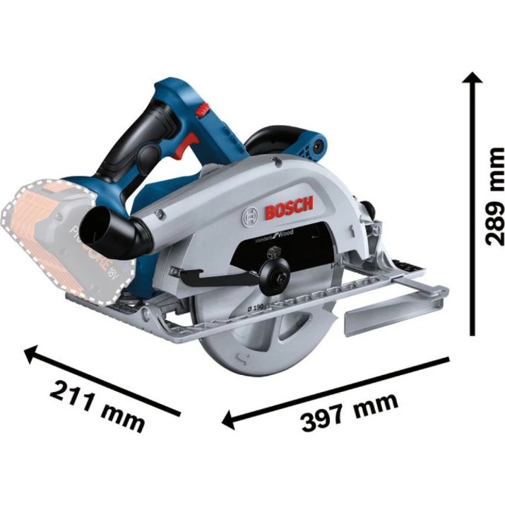 Дисковая пила Bosch GKS 18V-68 (B06016C9000)