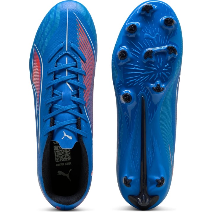 Ghete pentru fotbal Puma Ultra 6 Play Fg/Ag Ultra Blue/Puma White/Glowing Red, s.45