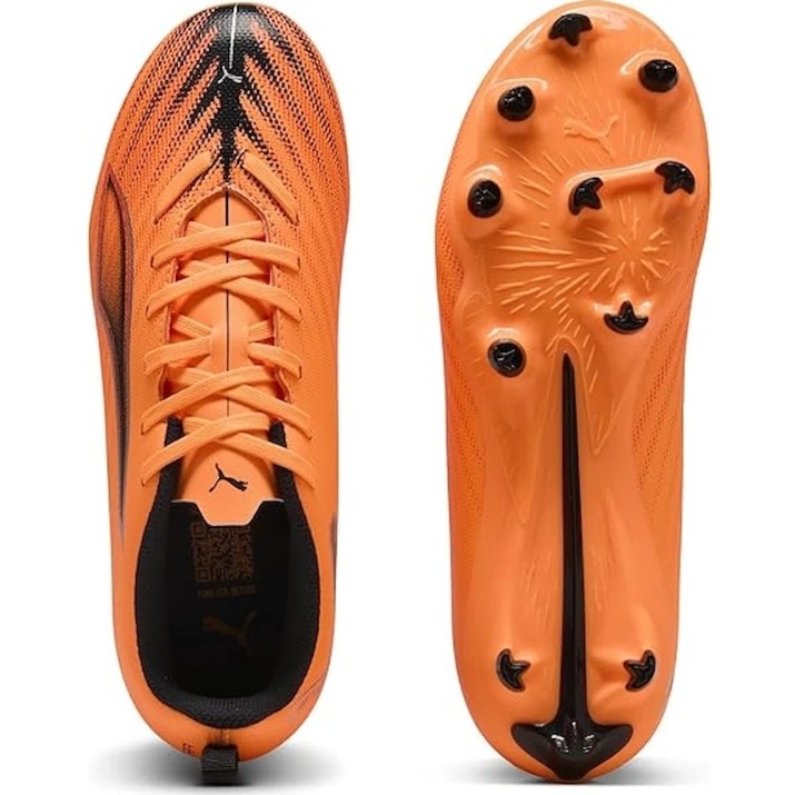 Ghete pentru fotbal Puma Ultra 6 Play Fg/Ag Jr Heat Fire/Puma Black/Glowing Red, s.38.5