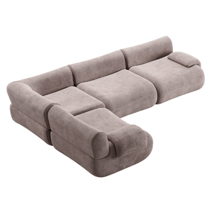 Бескаркасный угловой диван Synonym Myra Majestic Beige S010DCB