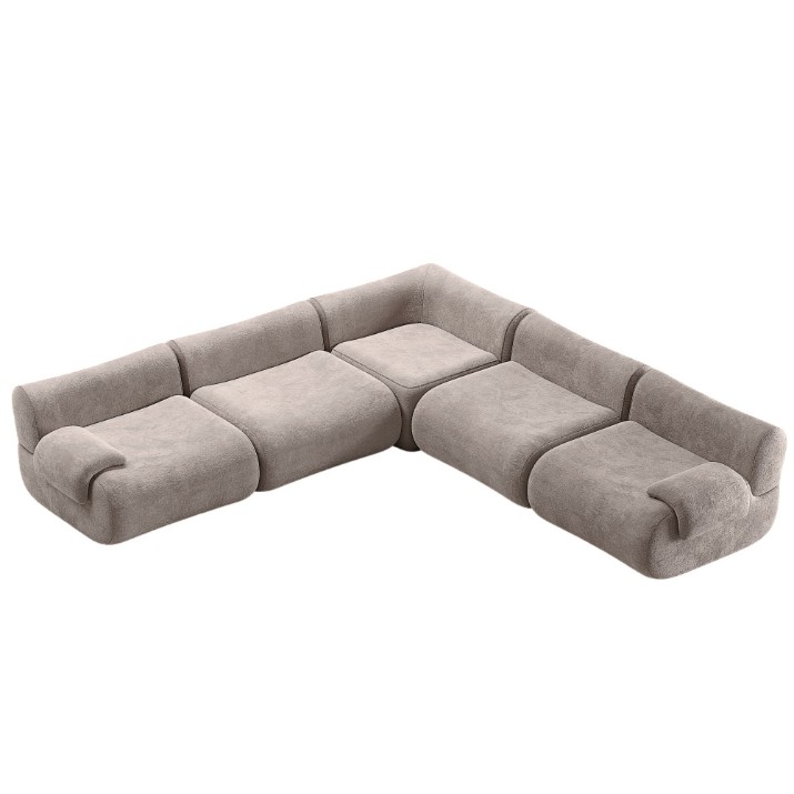 Canapea de colț fara carcasa Synonym Myra Grande Beige S010D2CB