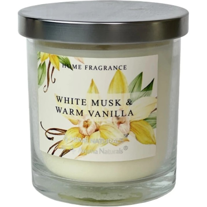 Lumânare Home Lights Natura 8x9cm White Musk & Warm Vanilla (2488G8090-WW)