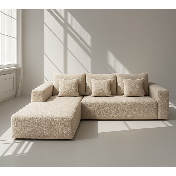 Бескаркасный угловой диван Synonym Sofa Camely Beige S030
