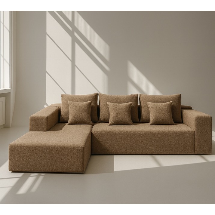 Canapea de colț fara carcasa Synonym Sofa Camely Cappuccino S030
