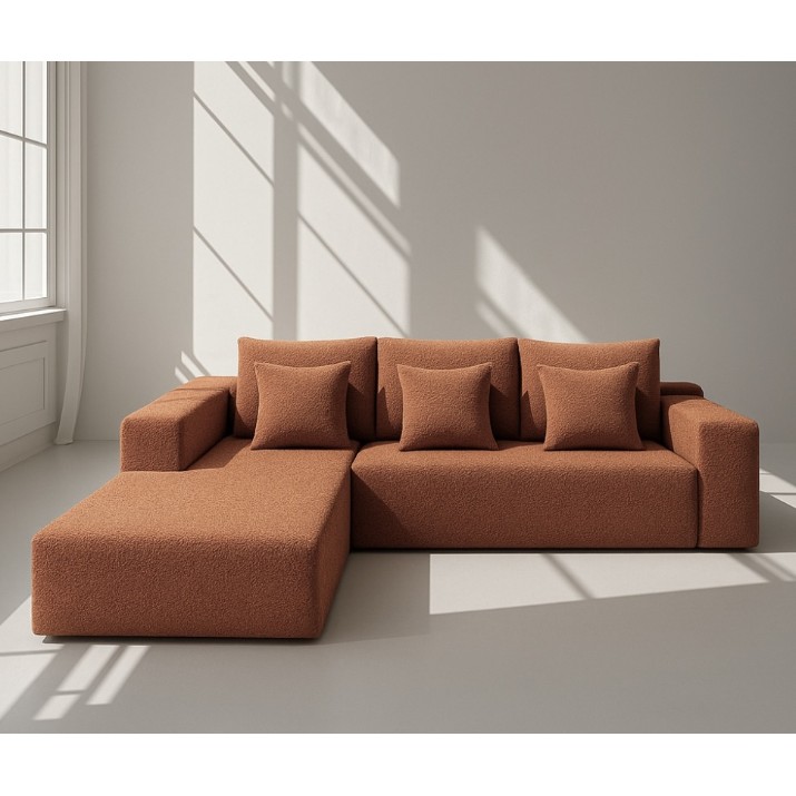 Canapea de colț fara carcasa Synonym Sofa Camely Terracotta S030