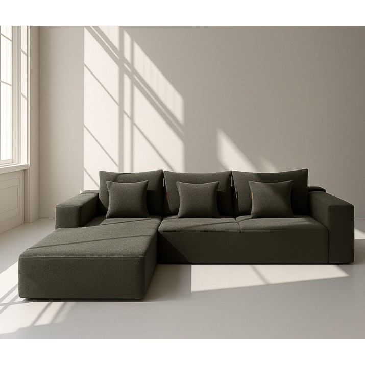 Canapea de colț fara carcasa Synonym Sofa Camely Grey S030