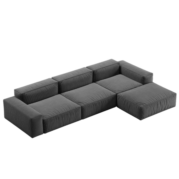 Canapea de colț fara carcasa Synonym Sofa Cleo Grey S044